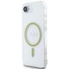 Etui GUESS IML Glitter Circle MagSafe do Apple iPhone 16e Przezroczysty Seria telefonu iPhone