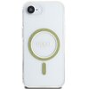 Etui GUESS IML Glitter Circle MagSafe do Apple iPhone 16e Przezroczysty Model telefonu iPhone 16e