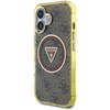 Etui GUESS IML Metal Glitter 4G Circle Triangle MagSafe do Apple iPhone 16 Brązowy Seria telefonu iPhone