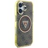 Etui GUESS IML Metal Glitter 4G Circle Triangle MagSafe do Apple iPhone 16 Brązowy Kompatybilność Apple iPhone 16
