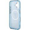 Etui GUESS IML Metal Glitter 4G Circle Triangle MagSafe do Apple iPhone 16 Niebieski Gwarancja 24 miesiące