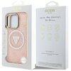 Etui GUESS IML Metal Glitter 4G Circle Triangle MagSafe do Apple iPhone 16 Pro Różowy Marka telefonu Apple