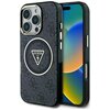 Etui GUESS IML Metal Glitter 4G Circle Triangle MagSafe do Apple iPhone 16 Pro Max Czarny
