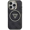 Etui GUESS IML Metal Glitter 4G Circle Triangle MagSafe do Apple iPhone 16 Pro Max Czarny Model telefonu iPhone 16 Pro Max
