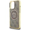 Etui GUESS IML Metal Glitter 4G Circle Triangle MagSafe do Apple iPhone 16 Pro Max Brązowy Typ Etui nakładka