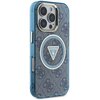 Etui GUESS IML Metal Glitter 4G Circle Triangle MagSafe do Apple iPhone 16 Pro Niebieski Kompatybilność Apple iPhone 16 Pro