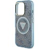 Etui GUESS IML Metal Glitter 4G Circle Triangle MagSafe do Apple iPhone 16 Pro Niebieski Typ Etui nakładka