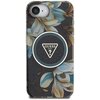 Etui GUESS IML Metal Glitter Flowers Triangle MagSafe do Apple iPhone 16e Czarny Model telefonu iPhone 16e