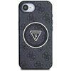 Etui GUESS IML Metal Glitter 4G Circle Triangle MagSafe do Apple iPhone 16e Czarny Model telefonu iPhone 16e