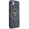 Etui GUESS IML Metal Glitter 4G Circle Triangle MagSafe do Apple iPhone 16e Czarny Kompatybilność Apple iPhone 16e