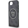 Etui GUESS IML Metal Glitter 4G Circle Triangle MagSafe do Apple iPhone 16e Czarny Typ Etui nakładka