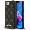 Etui GUESS Peony Script Logo MagSafe do Apple iPhone 16e Czarny