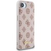 Etui GUESS Peony Script Logo MagSafe do Apple iPhone 16e Brązowy Dominujący kolor Brązowy