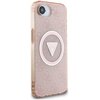 Etui GUESS IML Metal Glitter 4G Circle Triangle MagSafe do Apple iPhone 16e Różowy Kompatybilność Apple iPhone 16e