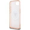 Etui GUESS IML Metal Glitter 4G Circle Triangle MagSafe do Apple iPhone 16e Różowy Gwarancja 24 miesiące