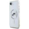 Etui KARL LAGERFELD IML Metal Karl & Choupette Heads MagSafe do Apple iPhone 16e Biały Seria telefonu iPhone