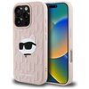 Etui KARL LAGERFELD 3D Rubber Monogram & Choupette do Apple iPhone 16 Pro Różowy