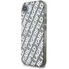 Etui KARL LAGERFELD IML Repeat Logo do Apple iPhone 16e Srebrny Seria telefonu iPhone