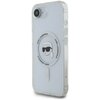 Etui KARL LAGERFELD IML Metal Karl Head MagSafe do Apple iPhone 16e Biały Seria telefonu iPhone