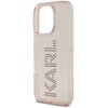 Etui KARL LAGERFELD IML Rhinestones Logo do Apple iPhone 16 Pro Max Przezroczysto-różowy Typ Etui nakładka
