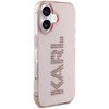 Etui KARL LAGERFELD IML Rhinestones Logo do Apple iPhone 16 Przezroczysto-różowy Kompatybilność Apple iPhone 16