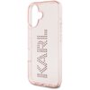 Etui KARL LAGERFELD IML Rhinestones Logo do Apple iPhone 16 Przezroczysto-różowy Typ Etui nakładka