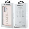 Etui KARL LAGERFELD IML Rhinestones Logo do Apple iPhone 16 Przezroczysto-różowy Marka telefonu Apple