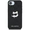 Etui KARL LAGERFELD Monogram Choupette Head Pin do Apple iPhone 16e Czarny Model telefonu iPhone 16e