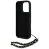 Etui KARL LAGERFELD Saffiano Crystals do Apple iPhone 16 Pro Max Czarny + Pasek Typ Etui nakładka