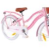 Rower dziecięcy HUFFY Retro Vintage 20 cali dla dziewczynki Perłowo-różowy Wyposażenie Dzwonek