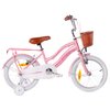 Rower dziecięcy HUFFY Retro Vintage 16 cali dla dziewczynki Perłowo-różowy Wiek 6 lat
