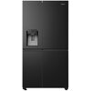 Lodówka HISENSE RS818N4TFC Side by Side No Frost 179cm Czarna Kostkarka Wi-Fi ConnectLife Metal Tech Cooling Liczba półek na butelki 1