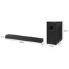 Soundbar PANASONIC SC-HTB490EGK Głębokość subwoofera [mm] 363