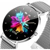 U SMARTWATCH MANTA ALEXA SREBRNY + CZARNY PASEK Kształt Okrągły