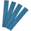 Cztery niebieskie paski z teksturą w kształcie rombów, ułożone wachlarzowo. Produkt to "Termopad THERMAL GRIZZLY Minus Pad Basic 4 sztuki (120 x 20 x 1.5)".