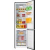 Lodówka HISENSE RB440N4GBE No frost 200.4cm Czarna (szkło) Licowane drzwi Szuflada z niższą temperaturą Liczba półek 4