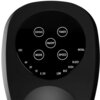 Czarny panel sterowania wentylatora z okrągłym wyświetlaczem, na którym znajdują się przyciski: "SWING", "TIMER", "ON/OFF", "MODE", "SPEED". Dodatkowe oznaczenia to: "OSC", "4H", "2H", "1H", "0.5H", "NATURAL", "SLEEP", "LOW", "MID", "HIGH".