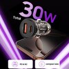 Ładowarka samochodowa TECH-PROTECT CC01 PD30W/QC3.0 Czarny Moc wyjściowa [mA] 2500