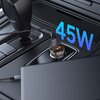 Ładowarka samochodowa TECH-PROTECT CC01 PD45W/QC3.0 Czarny Kabel na wyposażeniu Nie