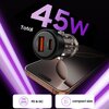 Ładowarka samochodowa TECH-PROTECT CC03 PD45W/QC3.0 Czarny Moc wyjściowa [mA] 3000