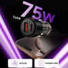 Ładowarka samochodowa TECH-PROTECT CC03 PD75W Czarny Moc wyjściowa [mA] 2500