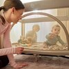 Łóżeczko turystyczne LIONELO Laura Beżowy Przewijak w zestawie Nie