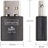 Karta sieciowa ZENWIRE WD-AX302 USB-A, Zewnętrzna, 2.4 / 5 GHz Częstotliwość pracy [GHz] 5