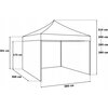 Pawilon ogrodowy GOCKOWIAK Ekspresowy 3x3 m Czarny Rodzaj Pawilon