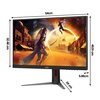 Monitor AOC 24G4HA 23.8" 1920x1080px IPS 200Hz 0.5 ms [MPRT] Częstotliwość odświeżania obrazu [Hz] 200