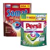 Tabletki do zmywarek SOMAT Excellence Premium 5w1 - 54 szt. + Kapsułki do prania PERSIL Power Caps Color - 60 szt.