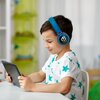 Słuchawki nauszne POWERLOCUS Buddy Kids Niebiesko-czerwone Funkcje dodatkowe Podświetlenie LED