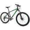 Rower górski MTB INDIANA X-Pulser 2.6 M17 26 cali męski Czarno-zielony + Kask rowerowy XRIDER XR00KFH01 Czarno-żółty MTB (rozmiar S) Przerzutka tylna marka Shimano