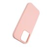 Różowe złoto etui silikonowe z wycięciem na aparat i przyciski boczne. Produkt jest przeznaczony do telefonu Apple iPhone 16 Pro.