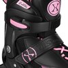Łyżworolki NILS EXTREME Enzo NH382 2W1 (rozmiar 36-39) Czarno-różowe Rozmiar 36 - 39